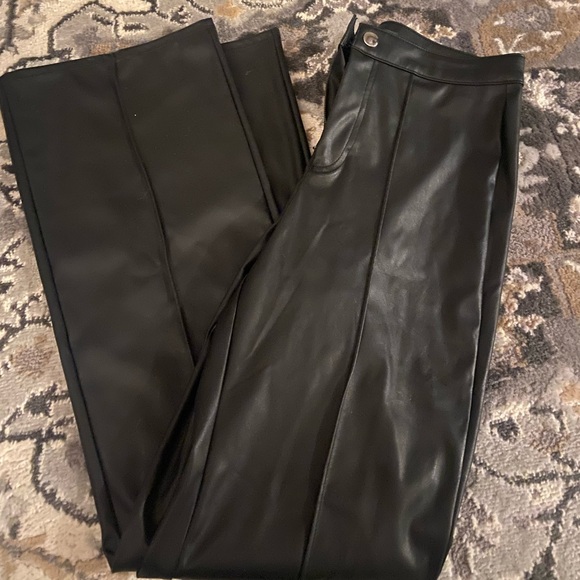 Leather pants. Super cute. Little big, size 2. - Picture 1 of 1